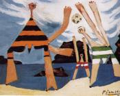 持球的浴者 - 巴勃罗·毕加索